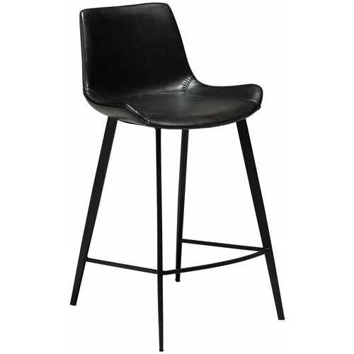 DAN-FORM Denmark Črn barski stol iz eko usnja Hype, višina 91 cm