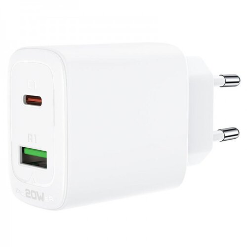  A25 punjač 20W USB-C / USB-A PD / QC 3.0 - Bijela Cijene