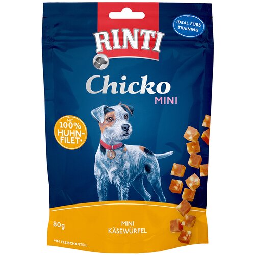 Rinti Extra Chicko Mini - Ko&amp;scaron;čki sira in pi&amp;scaron;čanec 80 g Slike