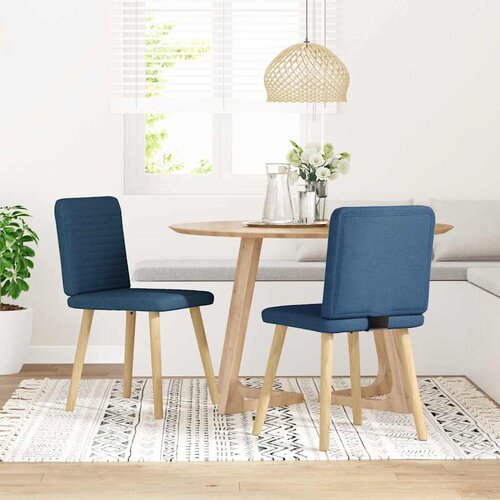 Maison Chic Jedilni stoli - Vzorci stoli 2 kosa modro blago A359, (22031917) Slike