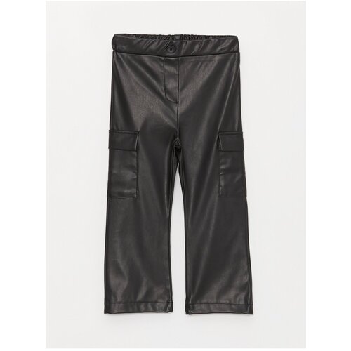 LC Waikiki Leather Look Baby Girl Cargo Pants