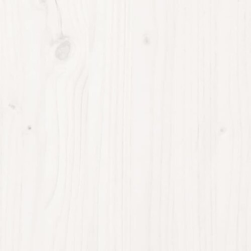  Visoki krevet bijeli 90 x 190 cm od masivne borovine Slike