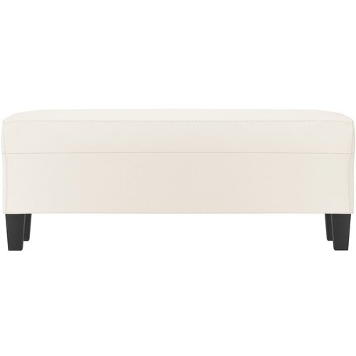  Klupa krem 100 x 35 x 41 cm od umjetne kože Slike