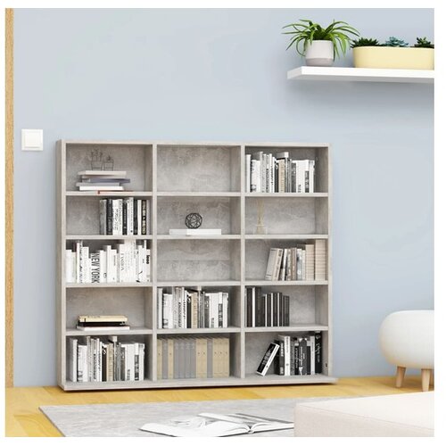  za CD-ove boja betona 102x23x89 5 cm konstruirano drvo Cijene