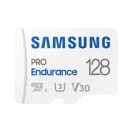 Samsung spominska kartica PRO Endurance, micro SDXC, 128GB, U3, V30, UHS-I, z SD adapterjem