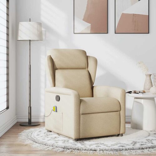 Maison Chic masažni naslanjač - Relax naslanjač krem blago, (22134781) Cene