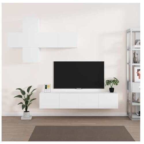 vidaXL 7-dijelni set TV ormarića bijeli od konstruiranog drva Cene