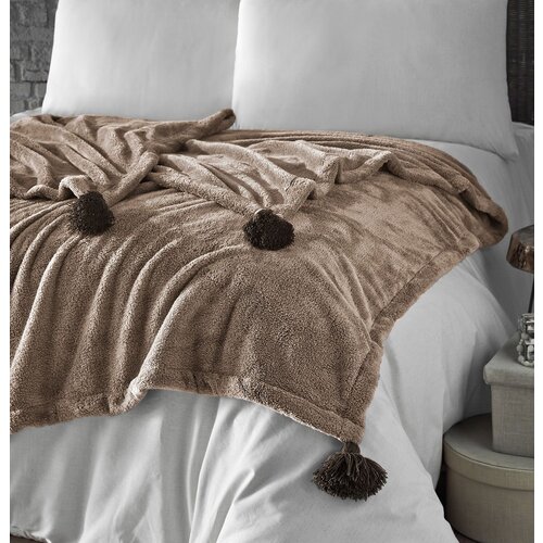  Rjavo pregrinjalo iz mikropli&amp;scaron;a 160x200 cm Puffy &amp;ndash; Slike