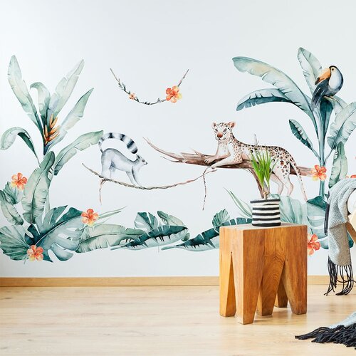Ambiance Dekorativne stenske nalepke Tropical Cene