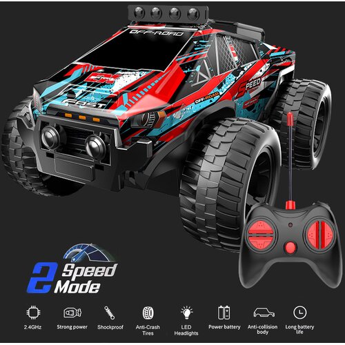 JWD RC off road auto na daljinsko upravljanje C078 2.4Gh crno crveni Slike