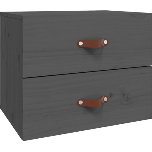 Maison Chic Stenska Nočna omarica - Nočna miza siva 50x36x40 cm, (21688974) Slike