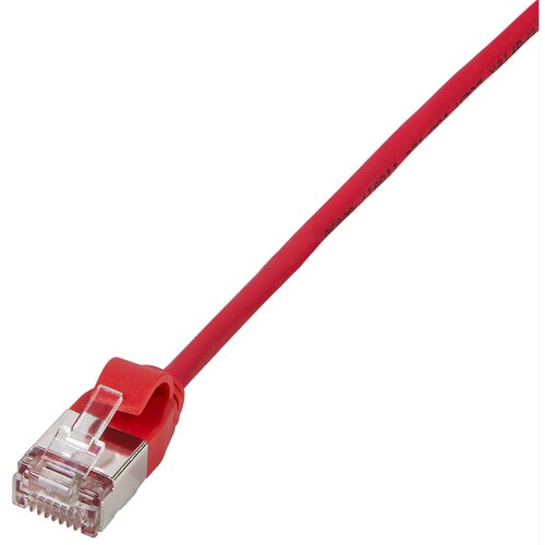 Logilink CQ9014S RJ45 omrežni kabel CAT6a U/FTP 0.3 m rdeča izjemno tanek, ognjevaren, prilagodljiv, za&scaron;čita iz folije, brez halogena, z za&scaron;čitnim zap, (20416853) Cene