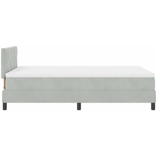  LED Box Spring Krevet Svijetlo siva 120 x 190 cm Bar&amp;scaron;un Slike
