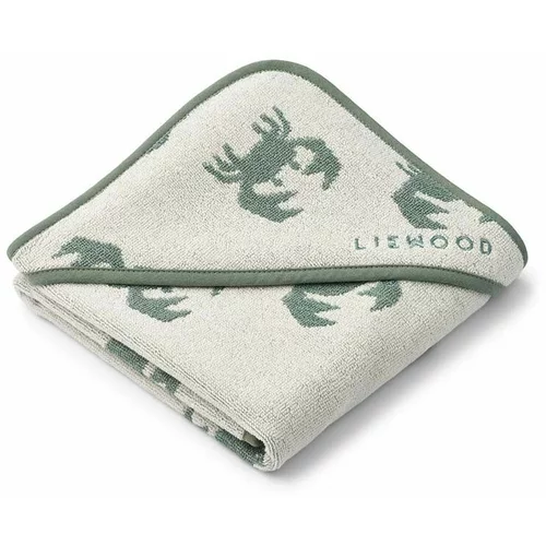 Liewood Otroška bombažna brisača Alba Yarn Dyed Hooded Baby Towel
