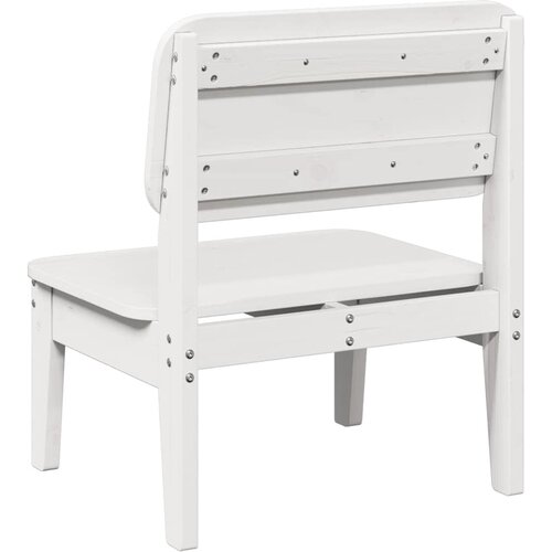  Vrtna stolica bijela 60x52,5x72 cm od masivne borovine Slike