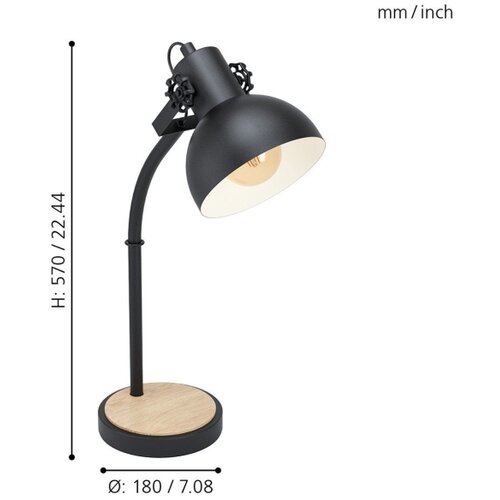 Eglo 43165 - Stona lampa LUBENHAM 1xE27/28W/230V Cene