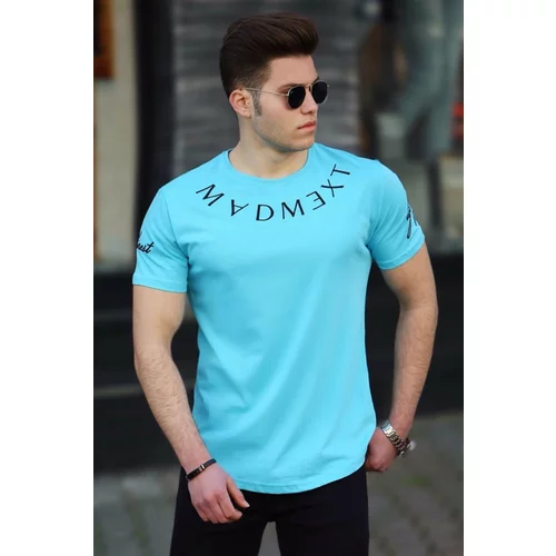 Madmext T-Shirt - Turquoise - Regular fit