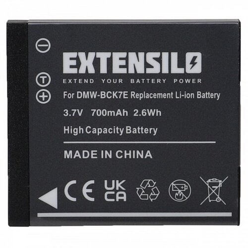  baterija DMW-BCK7 za panasonic lumix DMC-FS16 / DMC-FT20 / DMC-SZ1, 700 mah Slike