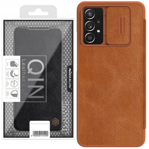 Nillkin SK&Oacute;RZANE ETUI CASE OBUDOWA FUTERAŁ DO SAMSUNG GALAXY A73 BRĄZOWY, (21910863) Cene