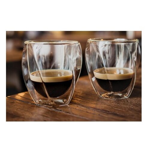 Vialli Design &amp;Scaron;alice u setu 2 kom za cappuccino/s dvostrukom stijenkom 250 ml Cristallo &amp;ndash; Slike