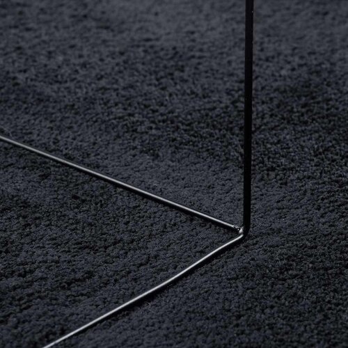  Tepih OVIEDO kratkih vlakana crni 160 x 230 cm Slike