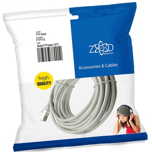 Zed Electronic Mrežni FTP kabel, CAT7, dužina 3.0 metra - FTP7/3 Cene