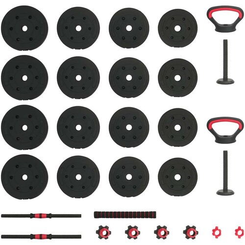  4-u-1 set bućica Crna i crvena 121 x 19 5 x 19 5 cm Slike
