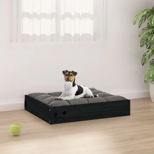  krevet za pse crna 55,5 x 45,5 x 28 cm od masivne borovine