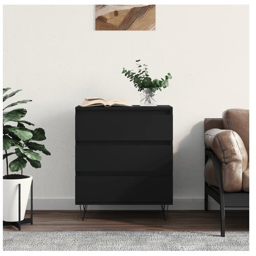 vidaXL Komoda crna 60 x 35 x 70 cm od konstruiranog drva Cene