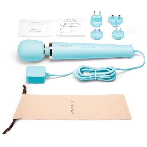 Le Wand Plug-In masažni vibrator , svetlo moder Slike