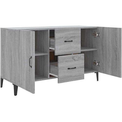  Komoda boja hrasta sonome 100 x 36 x 60 cm konstruirano drvo Siva Slike