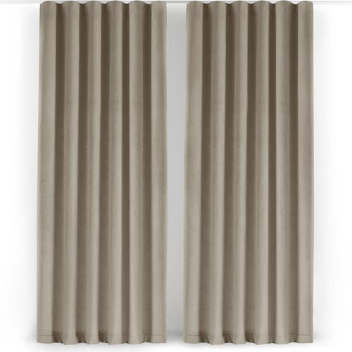 Filumi Bež žametna zavesa za delno zatemnitev 200x250 cm Velto &amp;ndash; Slike