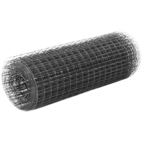 vidaXL Žična mreža za ograjo jeklo s PVC oblogo 25x0,5 m siva Cene