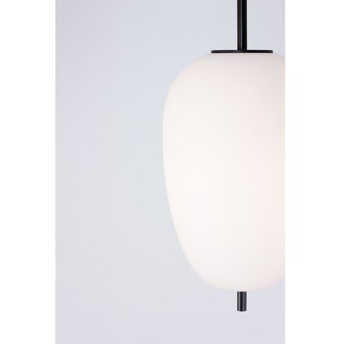 Nova Luce Bijela/crna staklena viseća svjetiljka &amp;oslash; 27 cm Lato &amp;ndash; Slike