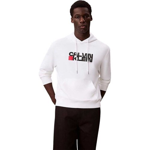 Calvin Klein pamučna bela muška dukserica CKLV04RD258G-YAF Cene