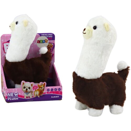  Interactive running game Pet Llama Alpaca Brown 23cm Cene