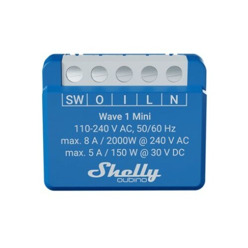 Shelly Qubino Wave 1 Mini Smart switch Blue Slike