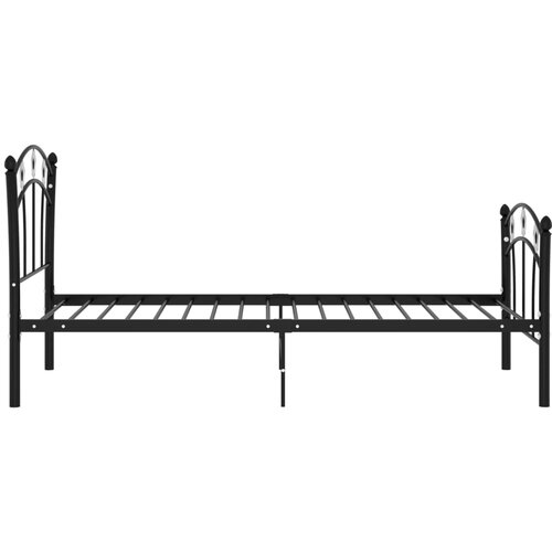  Okvir za krevet s nogometnim uzorkom crni metalni 90 x 200 cm Slike