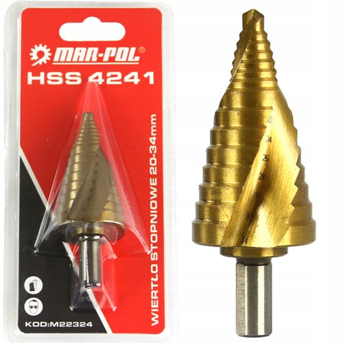  Spiralno HSS konusno razvrtanje smreka 20-34mm HSS4241 Slike