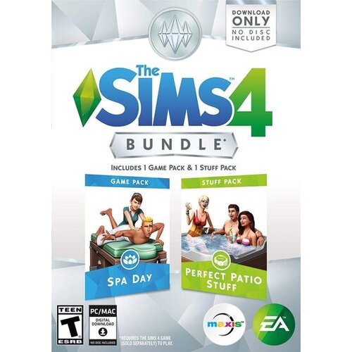 Origin The Sims 4 Bundle Spa Day & Perfect Patio Stuff Expansion Pack (DLC) Key GLOBAL Cene