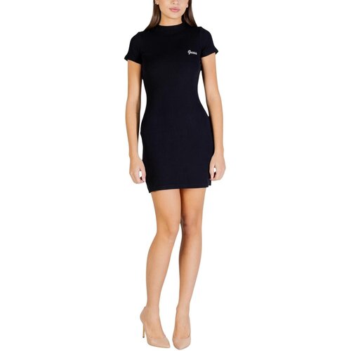 Guess Kratke obleke LAVINIA LS RIB DRESS V6RK06 K8RT2 Črna Cene