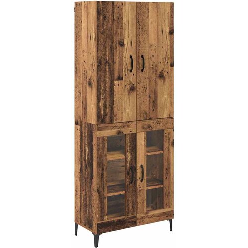 vidaXL Visok predalnik Star les 69,5 x 34 x 180 cm Konstruiran les, (5000108147) Cene