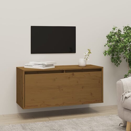 vidaXL Zidni ormarić boja meda 80 x 30 x 35 cm od masivne borovine Cijene