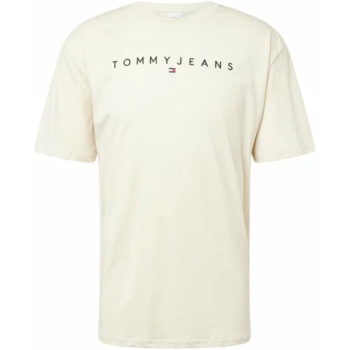 Tommy Jeans Majica boja pijeska / tamno plava / crvena / crna