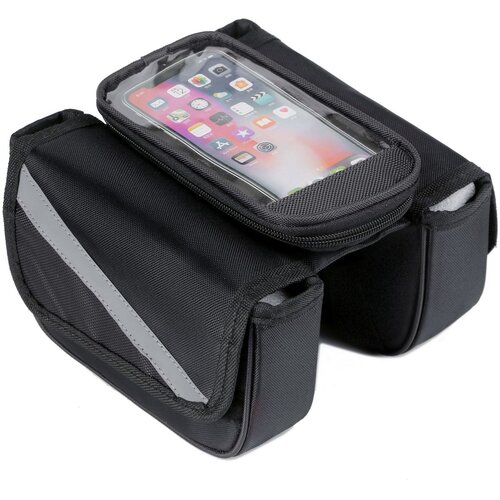 INF Black Fanny Pack – Elegantna torbica za okoli pasu z večnamenskim prostorom za shranjevanje, (21296138) Cene
