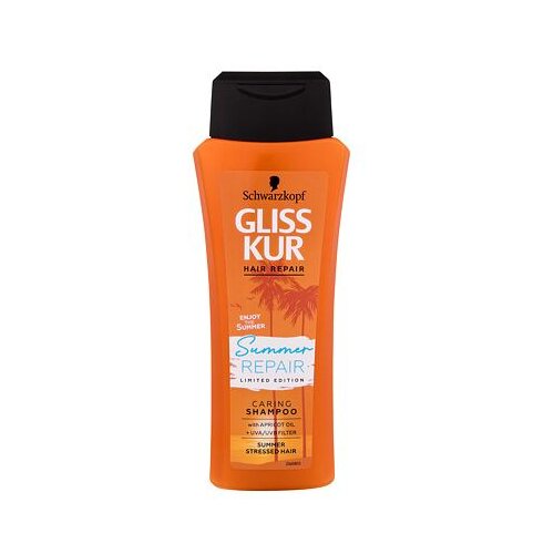 Schwarzkopf Gliss Kur Summer Repair &amp;scaron;ampon za po&amp;scaron;kodovane lase 250 ml za ženske Slike
