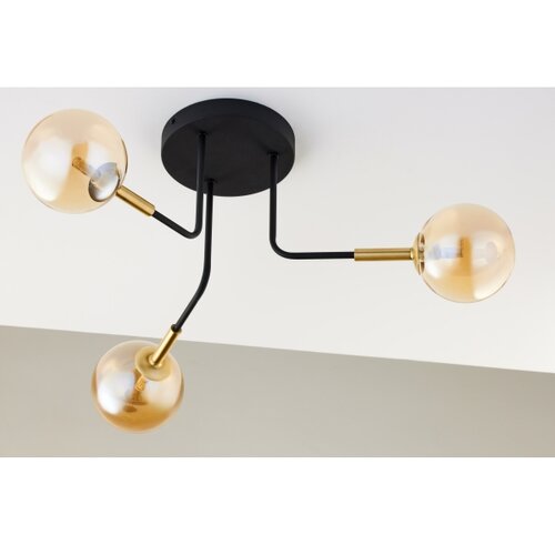 Jupiter 2037 - Luster na &amp;scaron;ipci BURANO 3xG9/10W/230V crna/zlatna/bež Slike