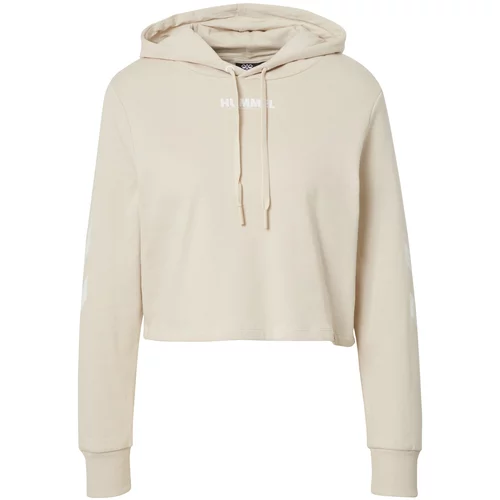 Hummel Sweater majica 'LEGACY' bež / bijela