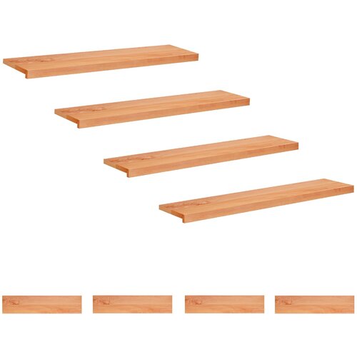 Step treads 8 kom. 120 x 25 x 2 cm Lak Čvrsto drvo bukve Cijene