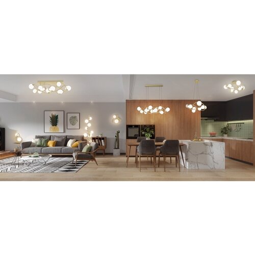 Wofi 4014-201 - led zidno svetlo nancy 2xG9/3,5W/230V zlatno/belo Slike